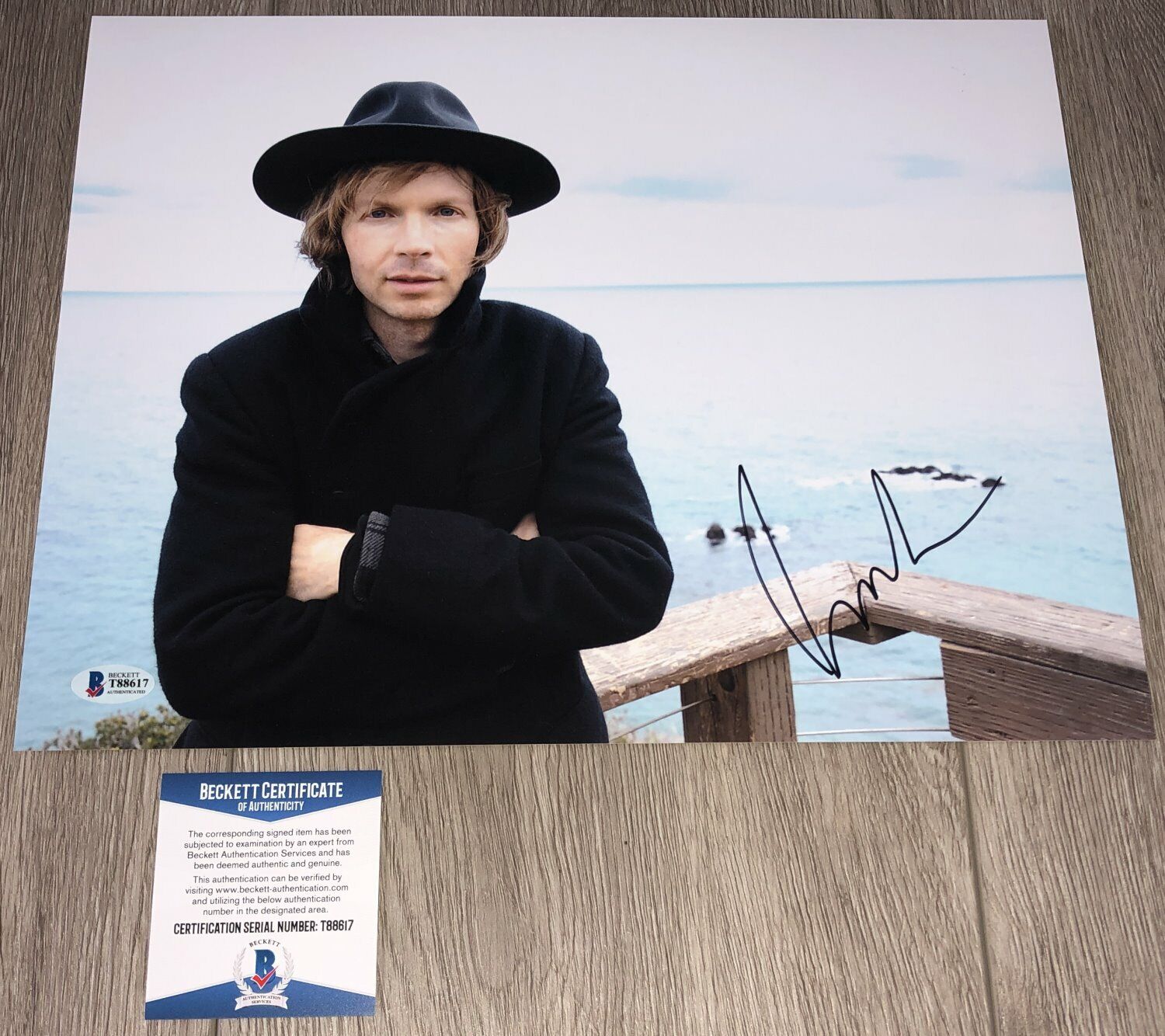 BECK HANSEN LOSER SIGNED AUTOGRAPH 11x14 Photo Poster painting C w/PROOF & BECKETT BAS COA