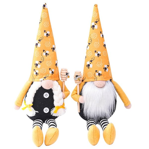 Plush Beard Faceless Doll Bumble Bee Honey Bee Shelf Sitter Tiered Tray Display For Home Farmhouse Kitchen Decor - Shop Trendy Women's Fashion | TeeYours