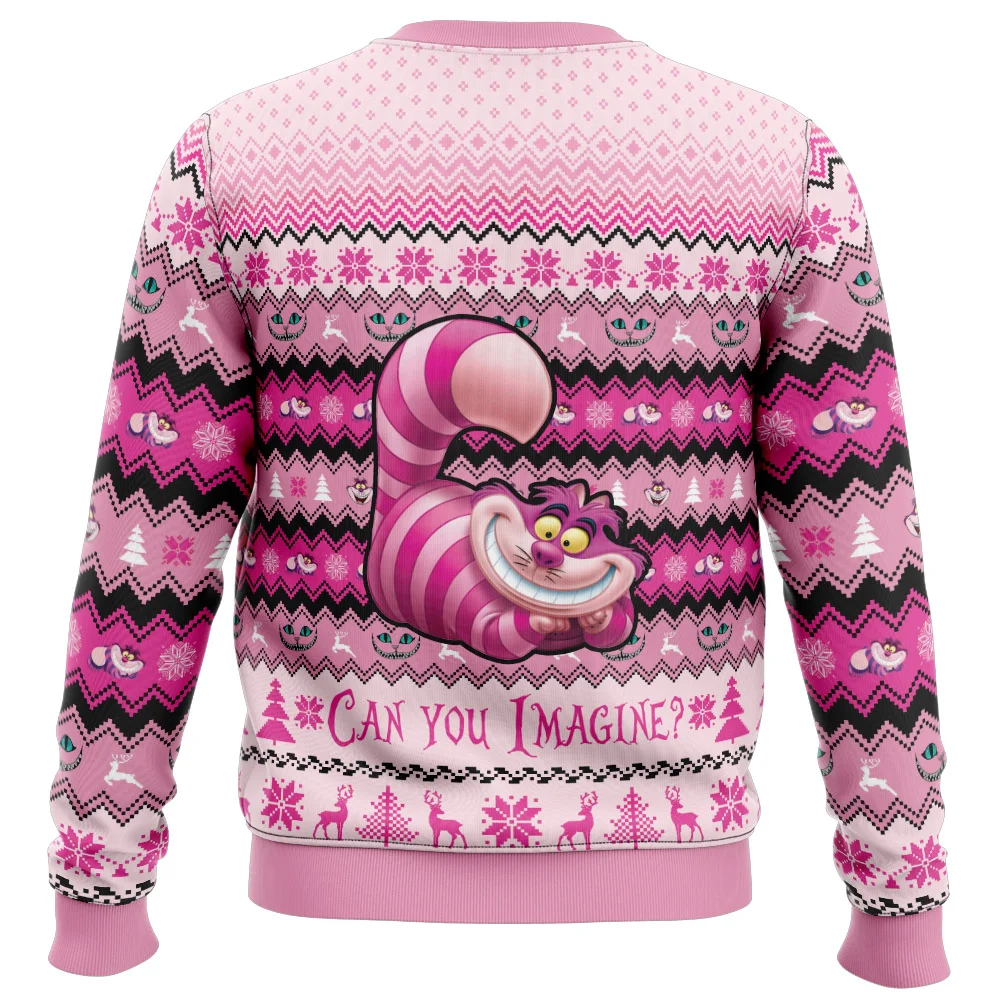 Cheshire Cat Alice in Wonderland Ugly Christmas Sweatshirt
