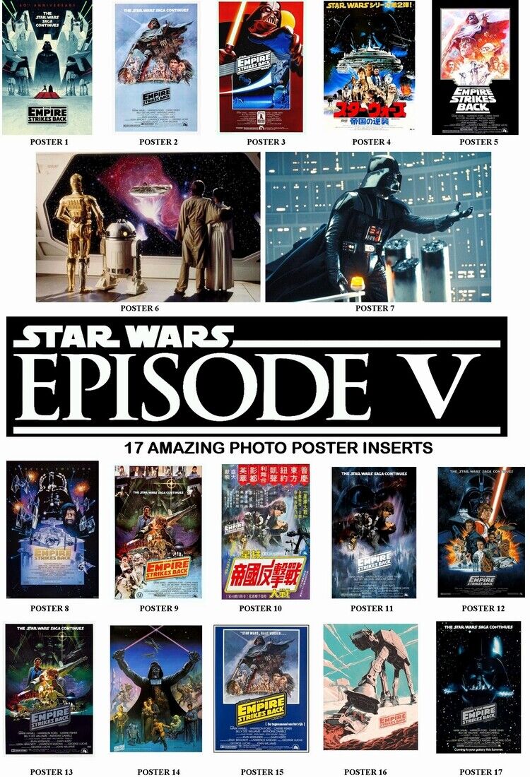 STAR WARS EPISODE 5 - 17 DIFFERENT MOVIE Photo Poster painting POSTERS - HIGH QUALITY INSERTS