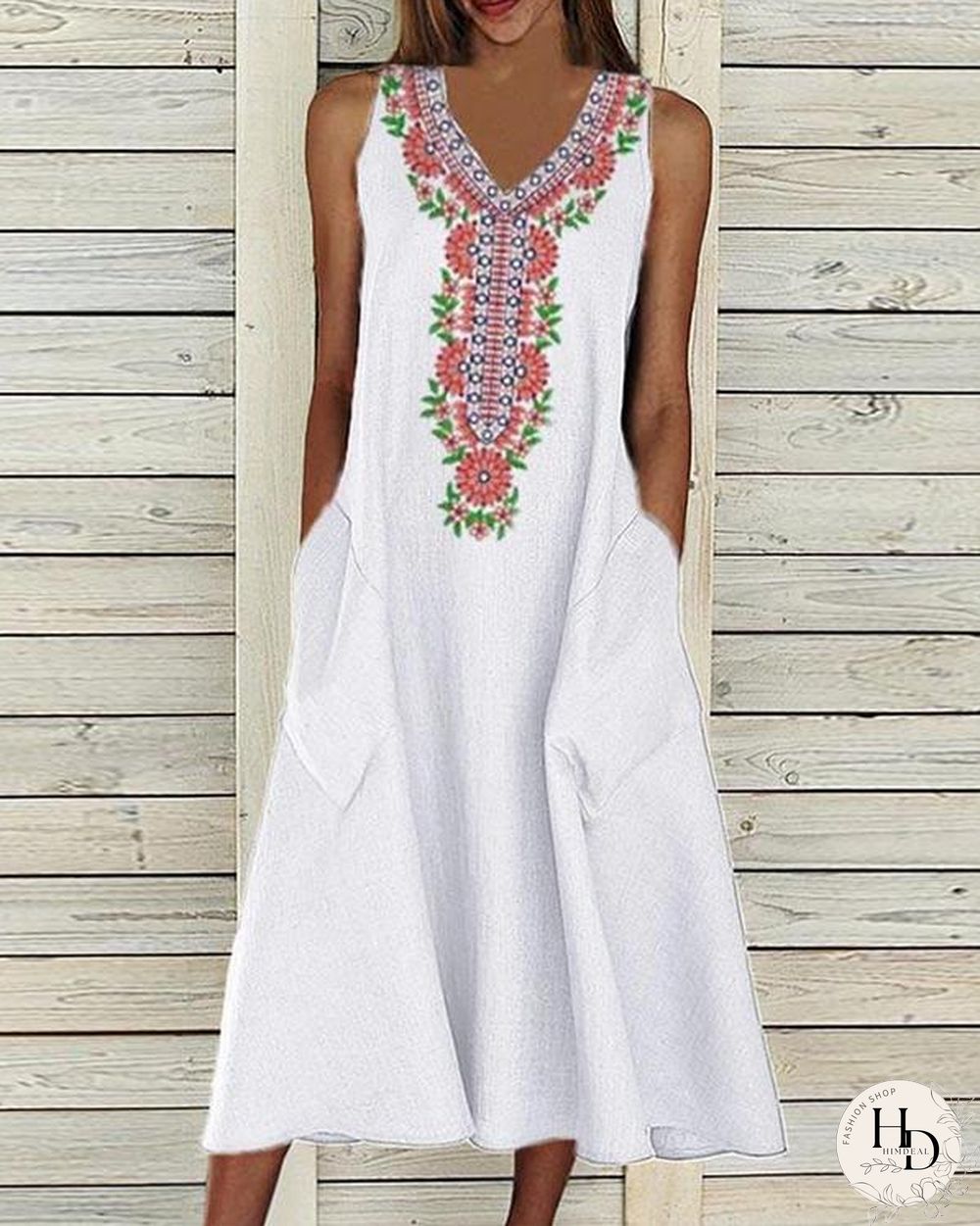 Crew Neck Women Dresses A-Line Daily Dresses