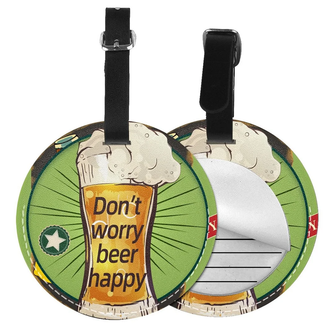Beer Round Luggage Tag