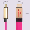 Pink Flat cable HDMI Cables UHD HDR 48Gbs 4K@60HZ 8K@120Hz Audio & Video Cables MOSHOU HDMI 2.1 Cord SIKAI CASE