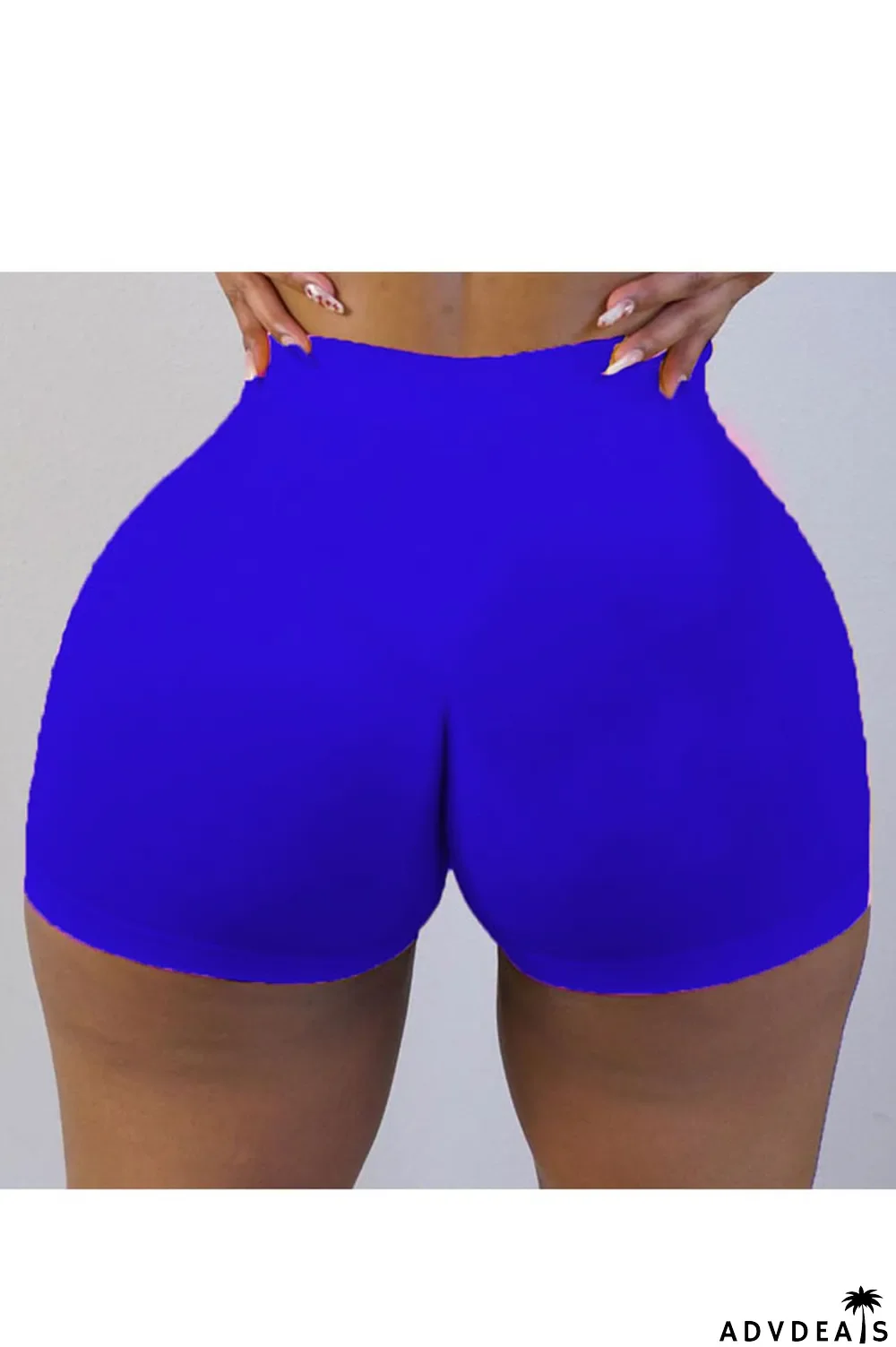 Army Green Elastic Fly High Solid Straight shorts Bottoms