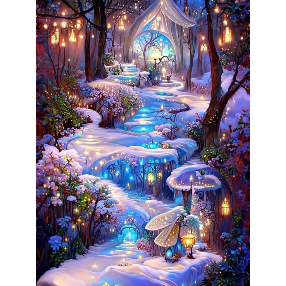 Partial AB Diamond Painting - Full Square Drill -Dreamland(Canvas|35*45cm)