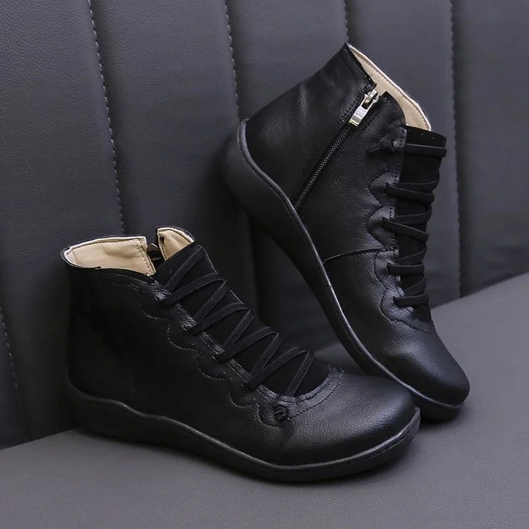 Premium Orthopedic Lace Up Ankle Boots  Stunahome.com