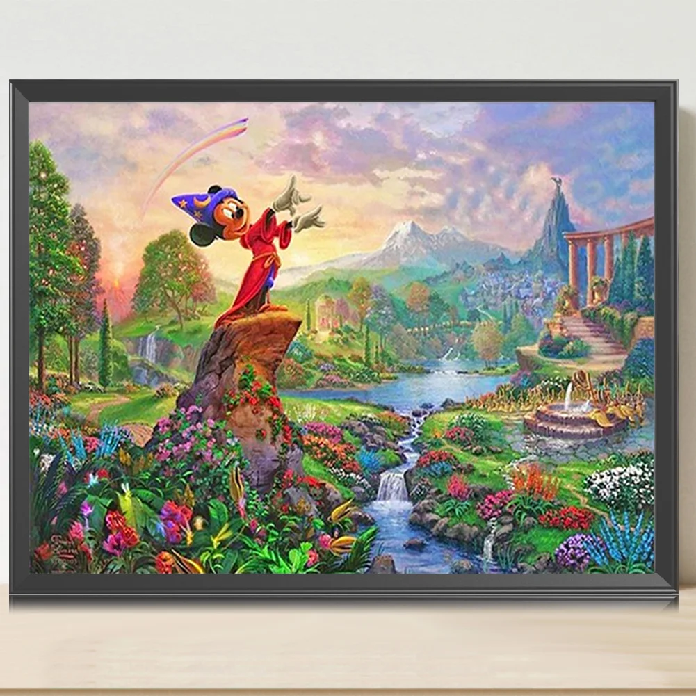 Diamond Painting - Full Square Drill -Country Mickey Mouse(Canvas|40*30cm)