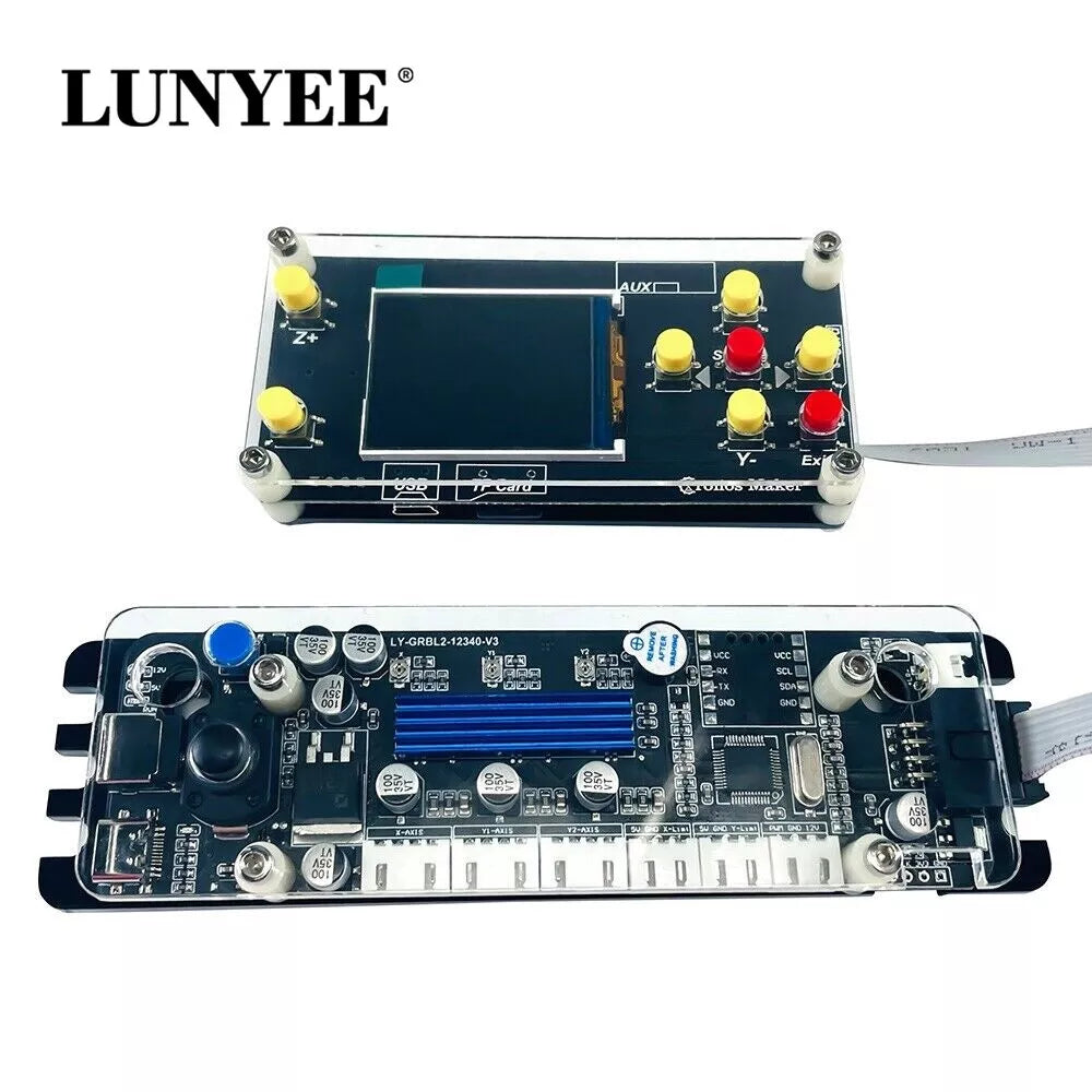 LUNYEE GRBL 32 bit 2-Axis Control Board Integrated Driver with Offline Controller