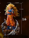 1/6 & 1/4 Scale Super Saiyan 3 Son Goku & Vegeta - Dragon Ball Resin Statue - Kylin Studio