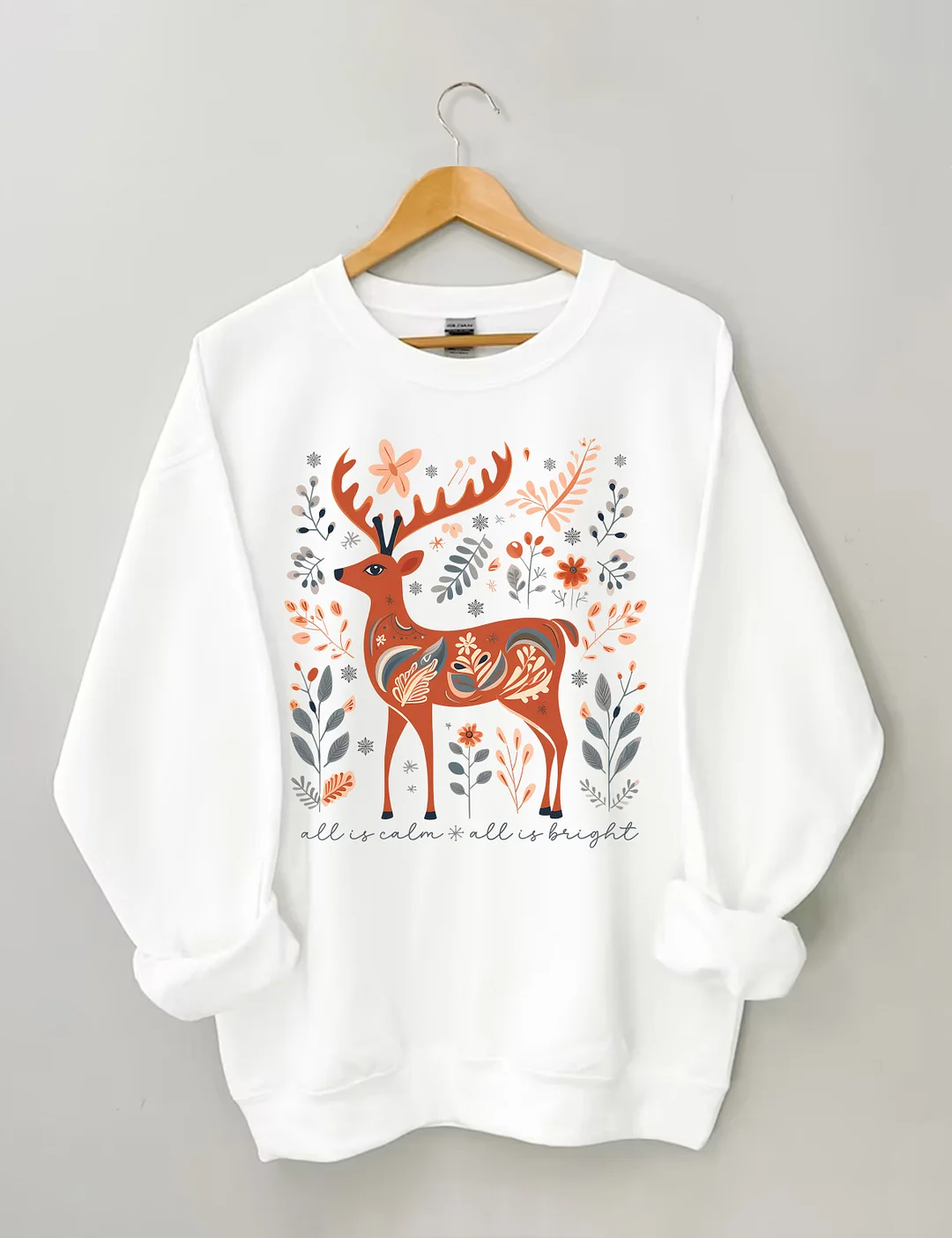 All Is Calm All Is Bright Sweatshirt