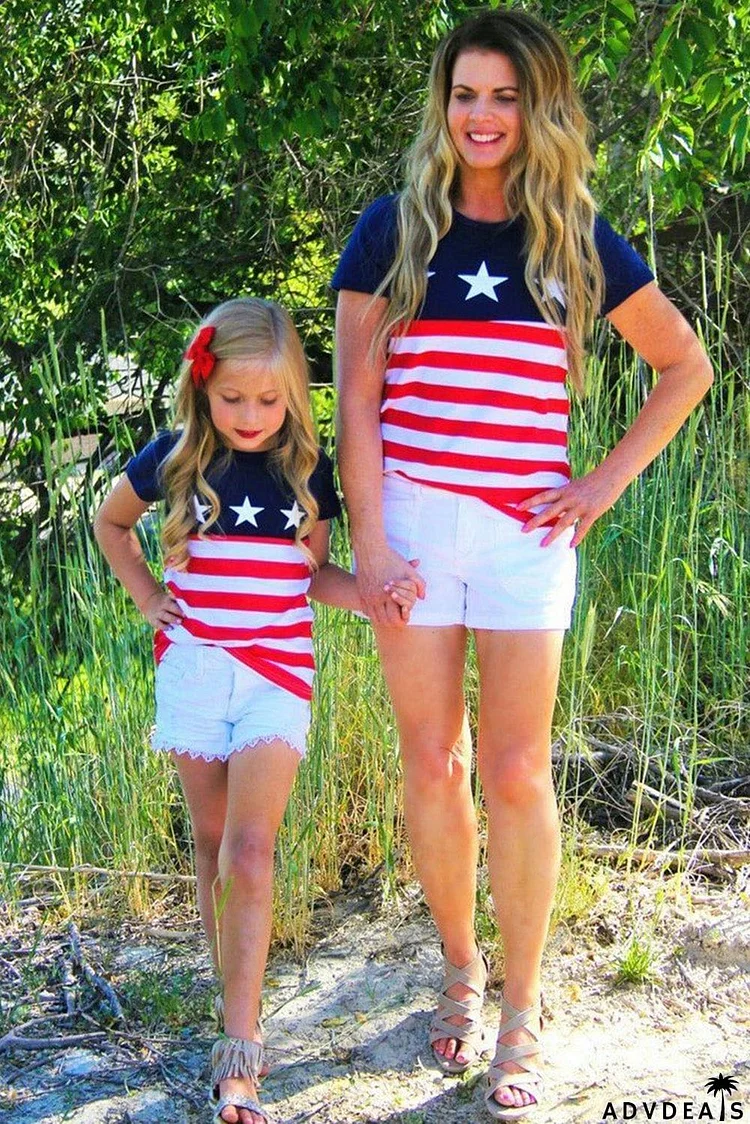 Kid's Family Matching Independence Day July 4th Tee