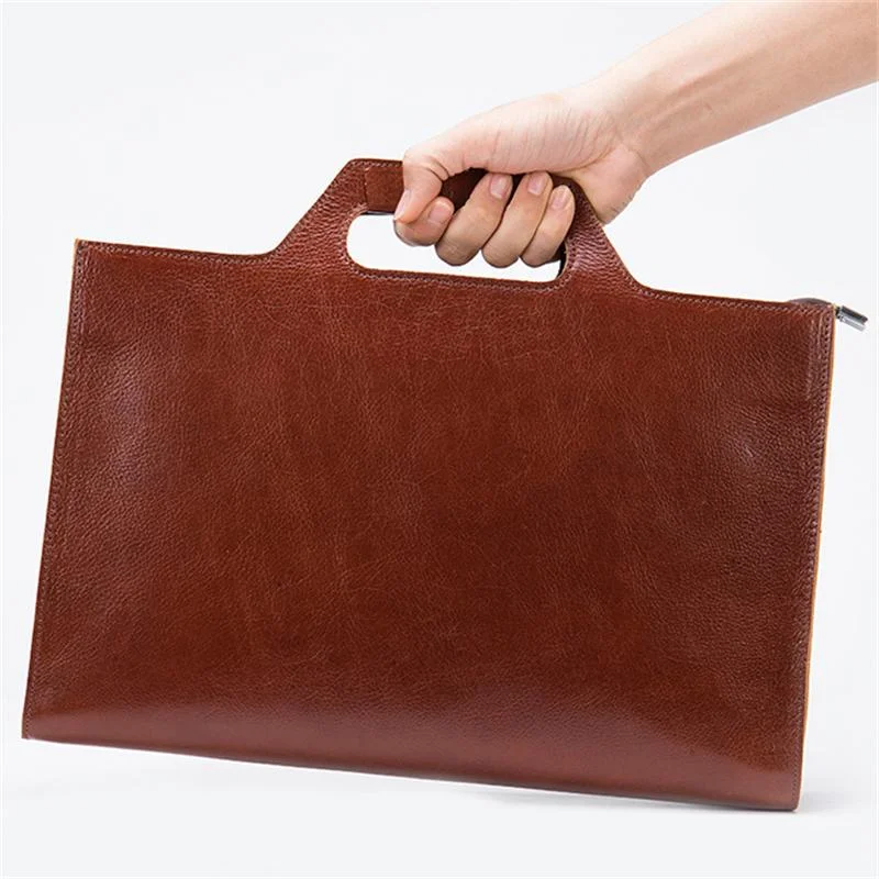 Men's High Quality Casual Clutch Genuine Leather Business Crossbody Bag