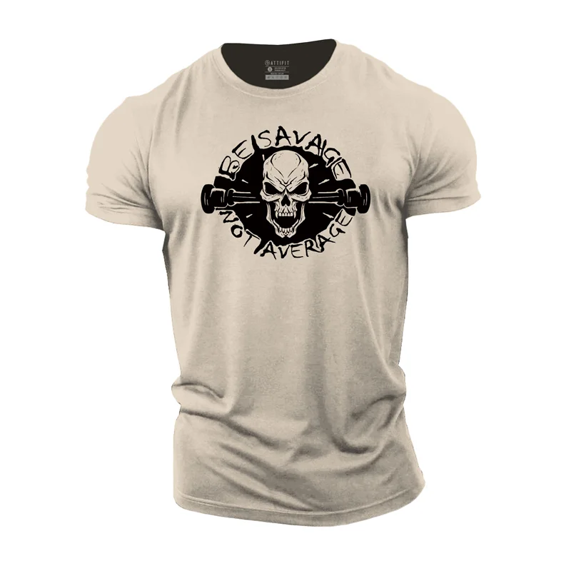 Cotton Be Savage Graphic Men's T-shirts tacday