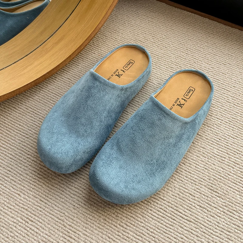 Yyvonne Slippers Women Wear 2025 Spring Explosion Of Thick Soles Of Lazy Shoes Retro Bag Head Half Slippers