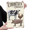 Country Market - Metal Tin Signs(8*12Inch/12*16Inch) - Animal