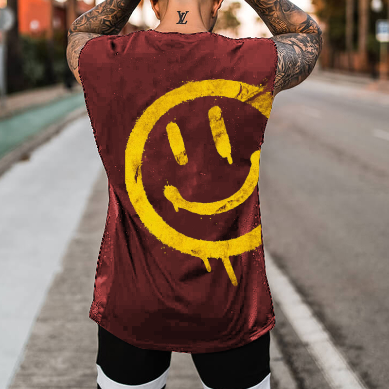 Men's Expression Printed Fitness Vest