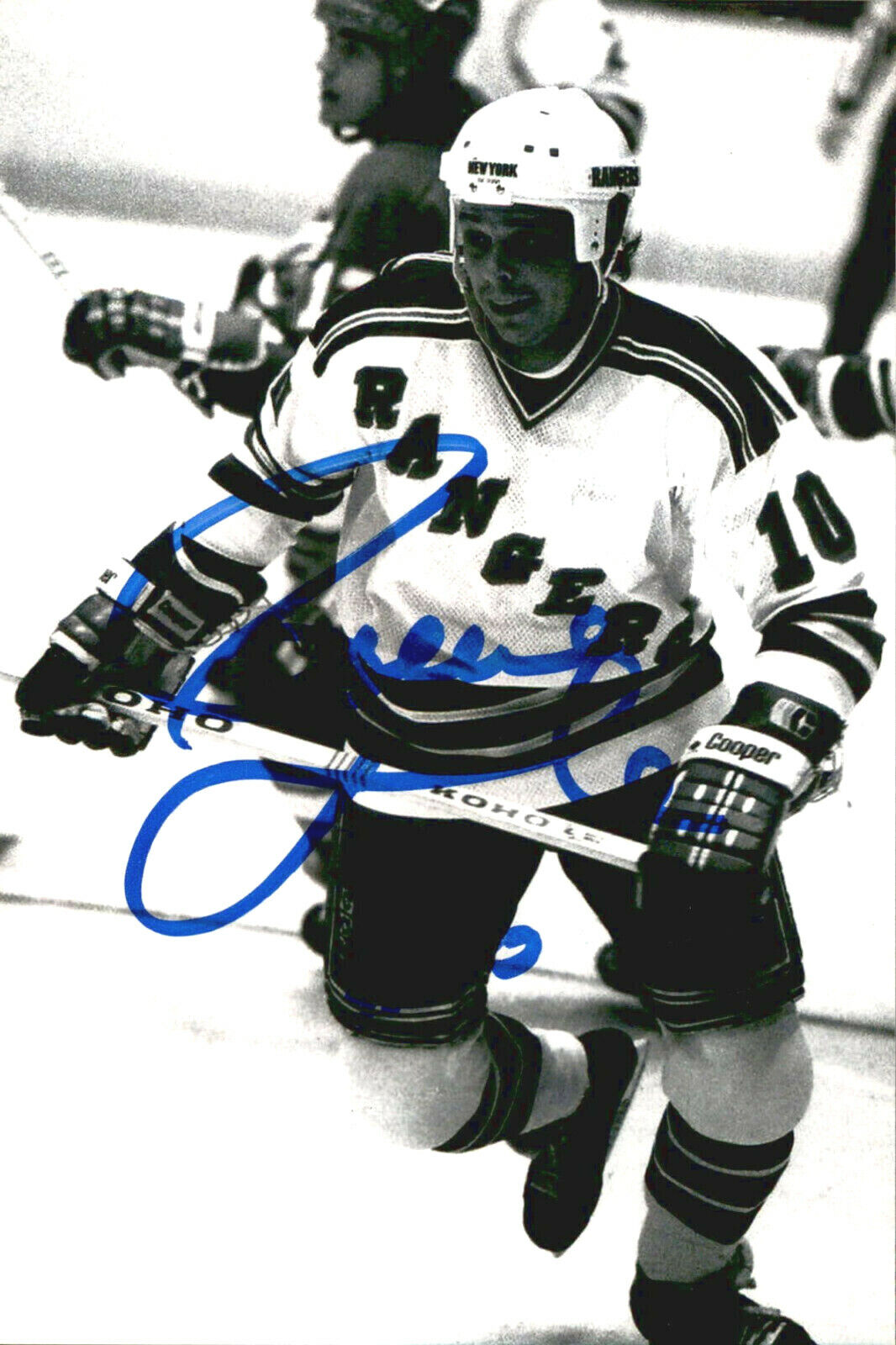 Pierre Larouche SIGNED autographed 4x6 Photo Poster painting NEW YORK RANGERS