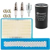 Oil Change Kit 122-0836 Oil Filter & Fuel Filter 140-3116 Air Filter with Spark Plug Replacement for Onan 5500 7000 Generators, Marquis Gold/RV QG Marquis Platinum QG EFI & HGJAA HGJAB HGJAC