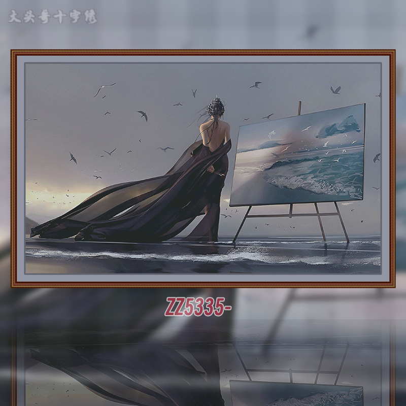 [ZZ5335-Seaside Painter, Final Edition]  Painting Fairy Cross Stitch