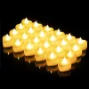24 pi&egrave;ces Bougie &eacute;lectronique LED en forme de c&oelig;ur