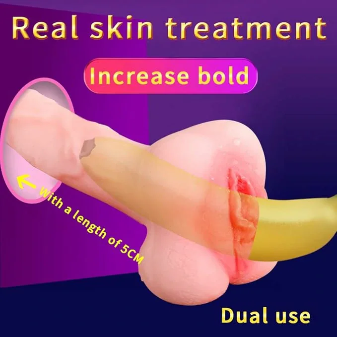 2 in 1 Design Realistic Dildo Pocket Pussy Tight Channels Soft Realistic Dildo for Women Men,Adult Sex Pocket Pussy Masturbator Love Toy