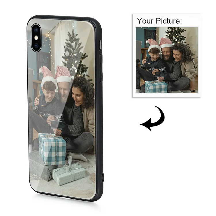IPhone XS Max Custom Photo Protective Phone Case Glass Surface