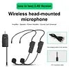 Wireless head-mounted microphone