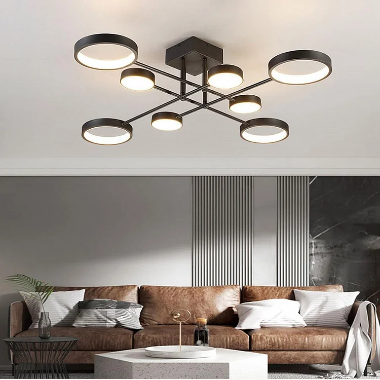 Large Small Circles Modern Pendant Light Acrylic Ceiling Light - Appledas