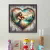 Girl Playing Violin-11CT Stamped Cross Stitch 40*40cm/15.75*15.75in tapestrymarket