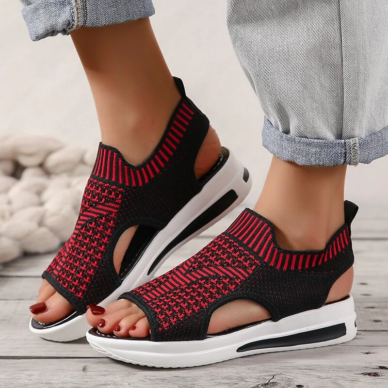 Qengg Size Women's Shoes Summer 2022 Comfort Casual Sport Sandals Women Beach Wedge Sandals Women Platform Sandals Roman Sandals