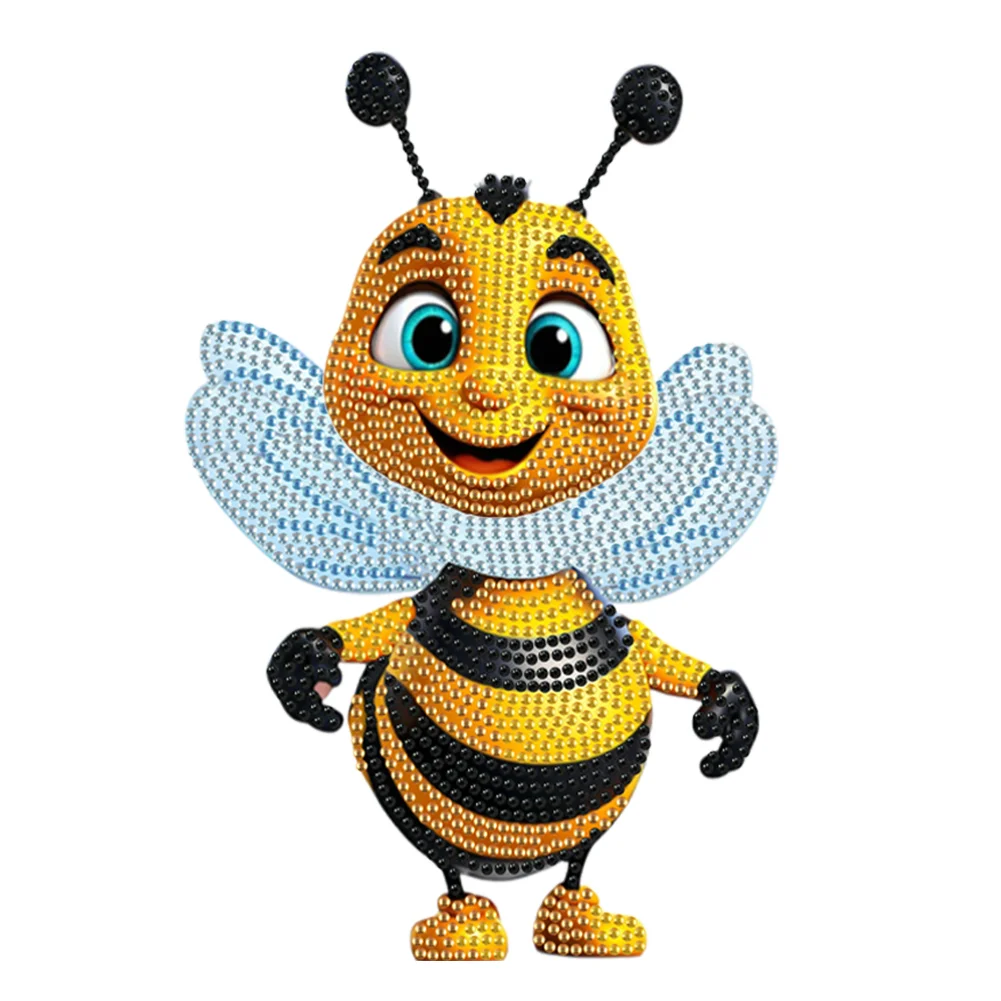 DIY Bee Acrylic Shaking Head Table Top Special Shaped Drill Diamond Painting Ornament Kits