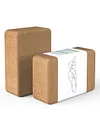Cork Yoga Brick, Natural Cork Brick, High Density, Non-Slip Surface, Environmentally Friendly Accessories, Perfect For Yoga, Pilates, Stretching