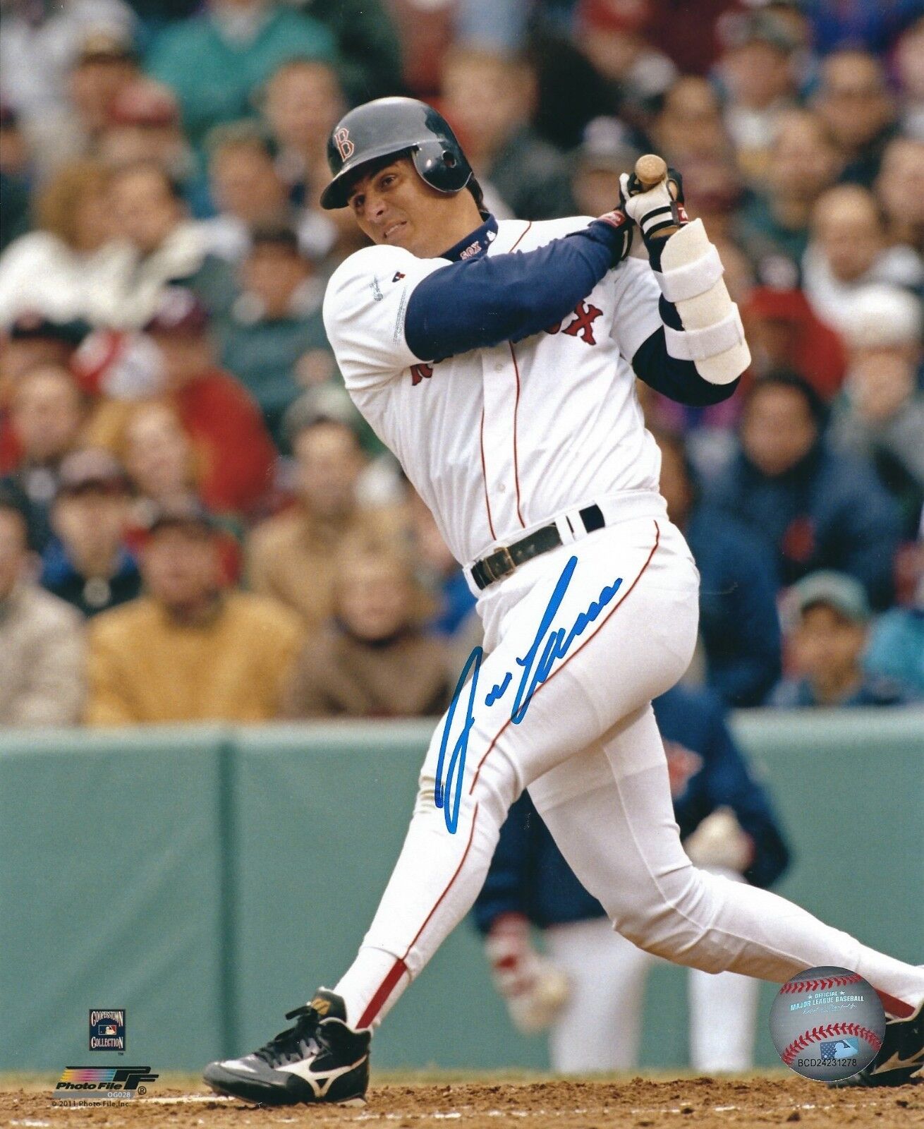 Autographed JOSE CANSECO Boston Red Sox 8x10 Photo Poster painting w/ Show Ticket