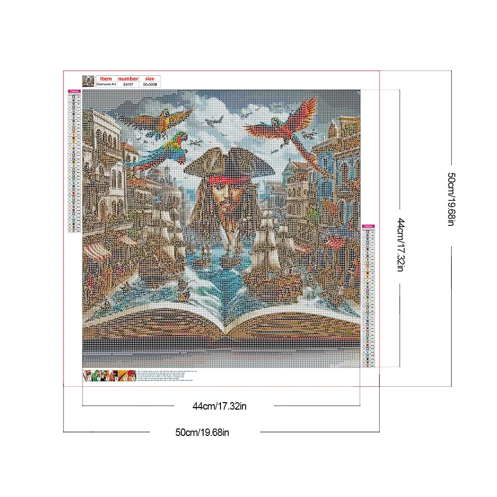 Diamond Painting - Full Round Drill - Pirates of the Caribbean(Canvas|50*50cm)