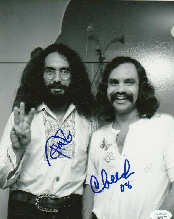 CHEECH MARIN & TOMMY CHONG SIGNED 8x10 Photo Poster painting! UP IN SMOKE JSA COA EXACT PROOF