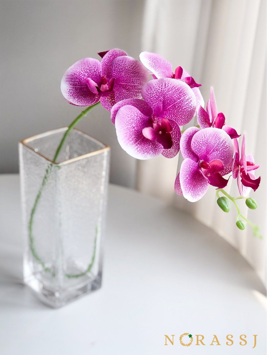 Elegant Artificial Orchid Silk Flowers 