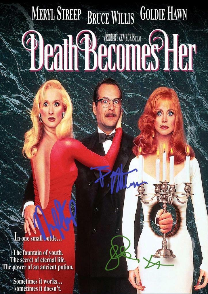 Death Becomes Her CAST PP SIGNED 12X8