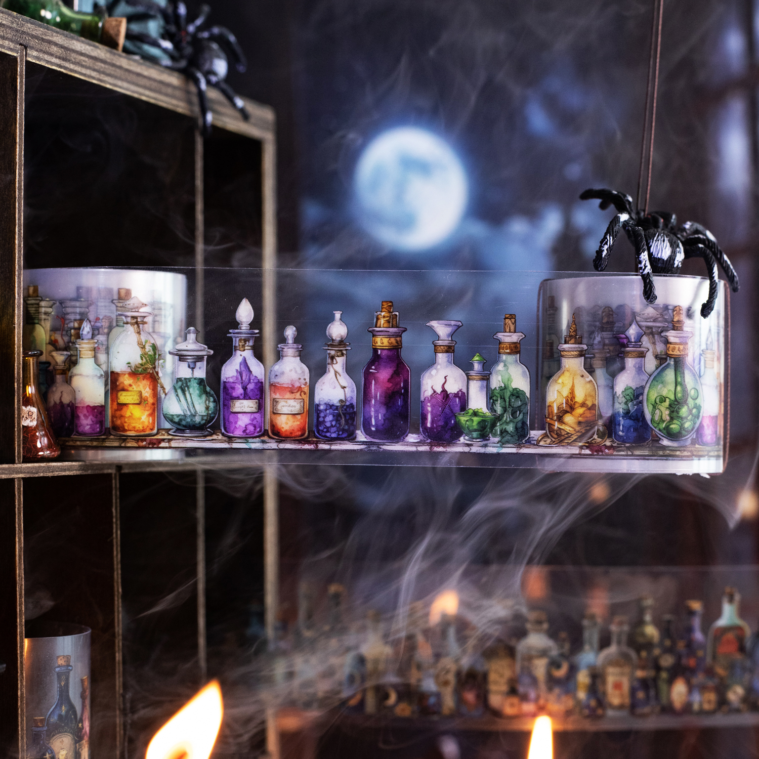 PET 테이프 - 40mm*200cm 마녀의 물약병 시리즈 빈티지 풍경