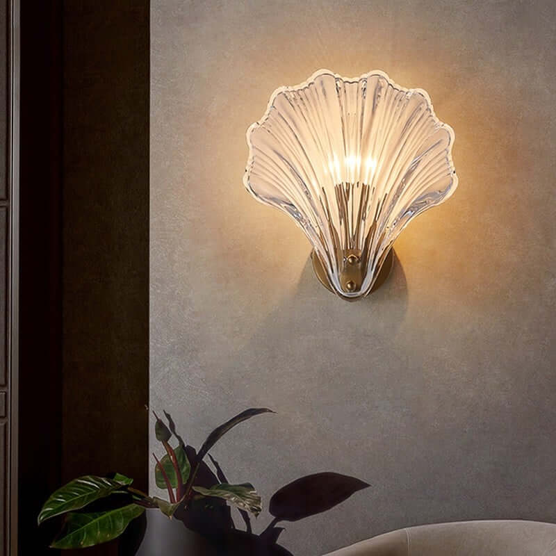 Shell Glass Wall Light