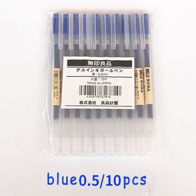 JOURNALSAY MUJI 10pcs/set Gel Pen Ink Color Pens