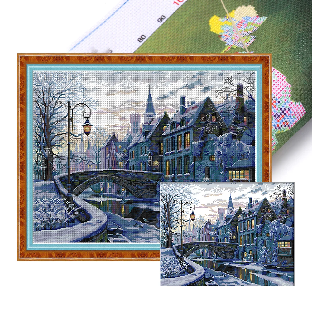 BT-204 Counted cross stitch kit Crystal Art Set of pictures World