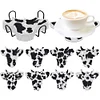 8Pcs/set Diamond Painting Milk Cow Coaster Cup Cushion Home Decor