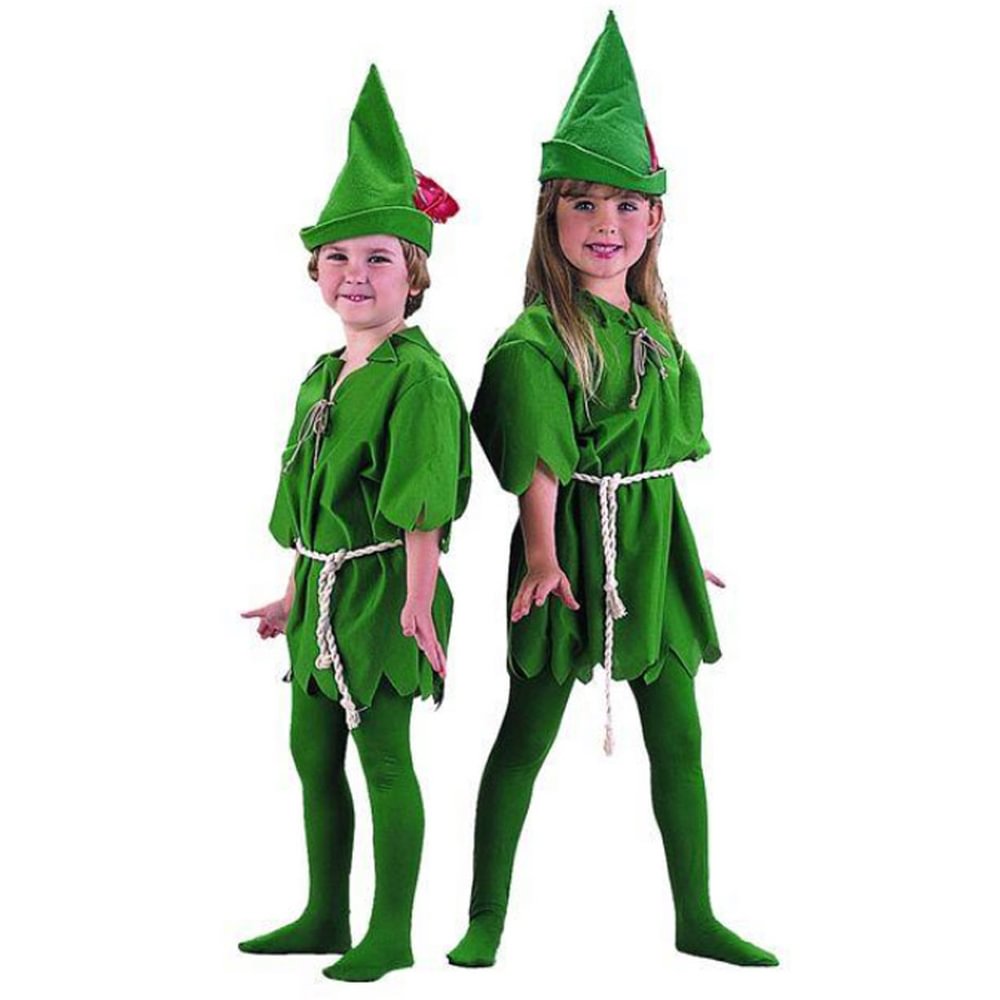Peter Pan Robin Hood Storybook Adult Kid Dress Up Party Green Costume-Pajamasbuy