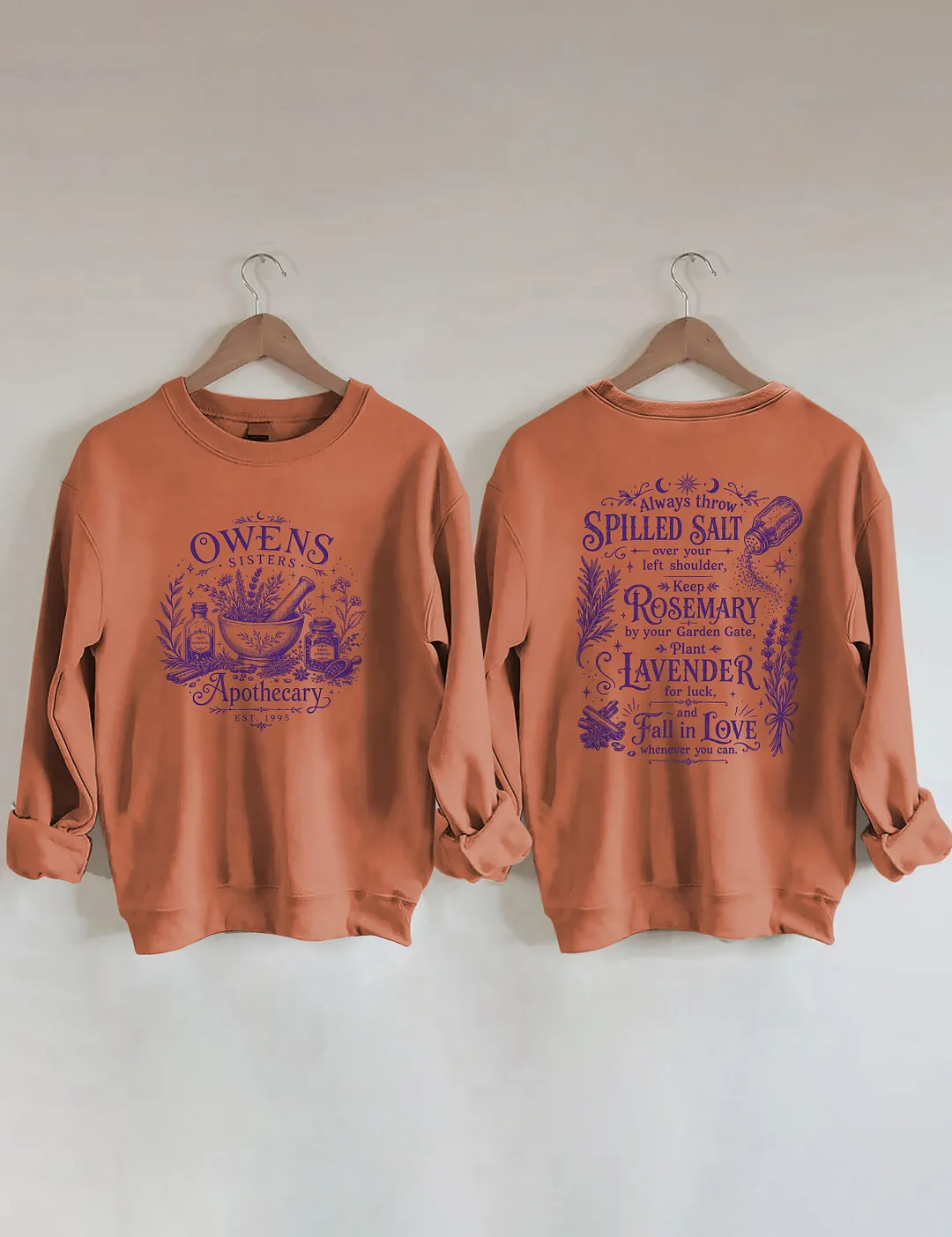 Magic Practical Owens Sisters Apothecary Sweatshirt