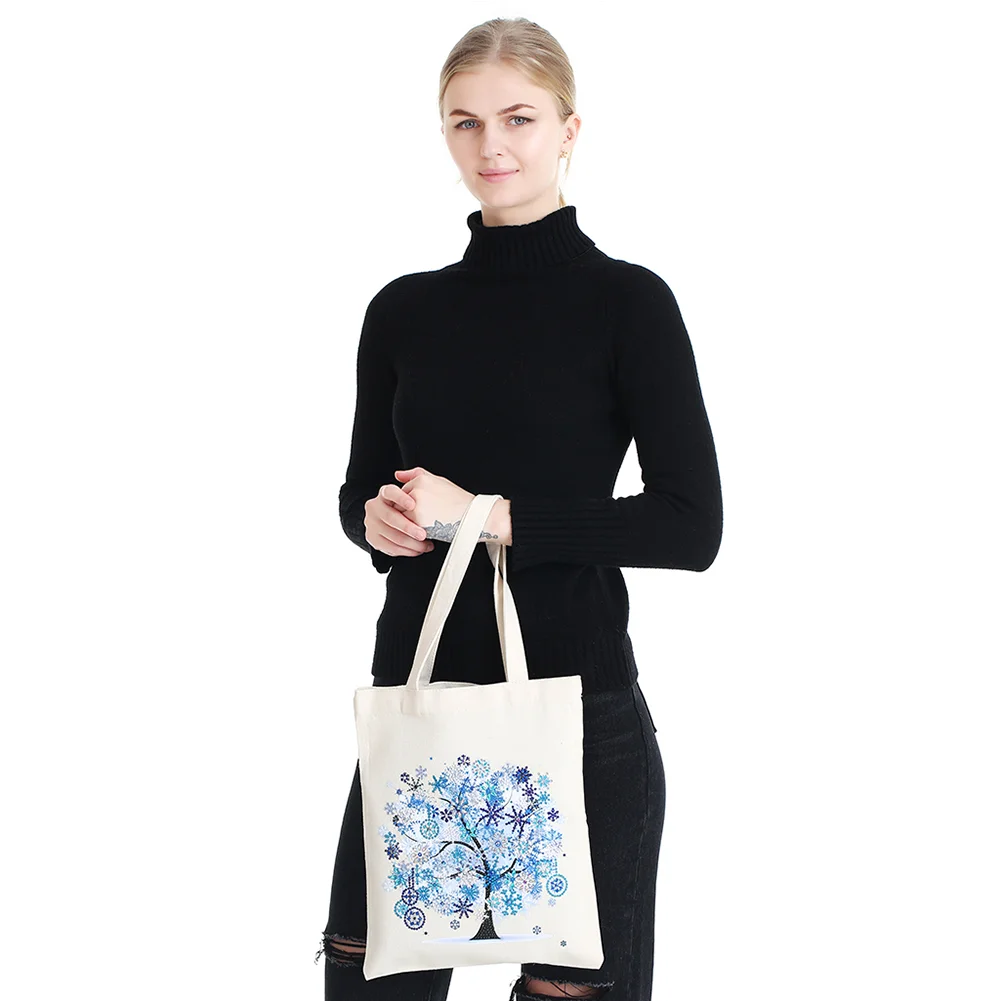 DIY Diamond Painting Eco-Friendly Canvas Bag - Winter