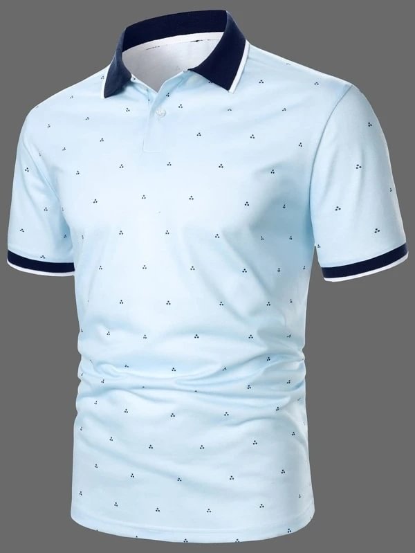 Men's Casual Short Sleeve Lapel POLO Shirt