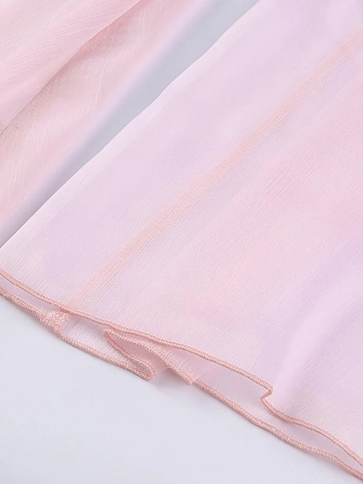 Brownm Long Sleeve Corset Mini Dress