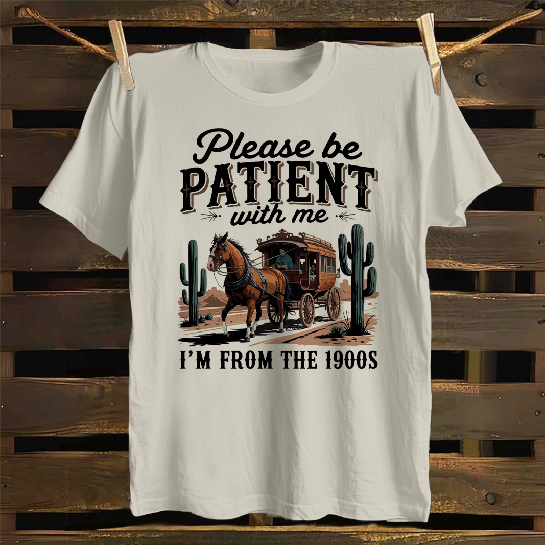 Vintage Western Stagecoach Graphic T-Shirt