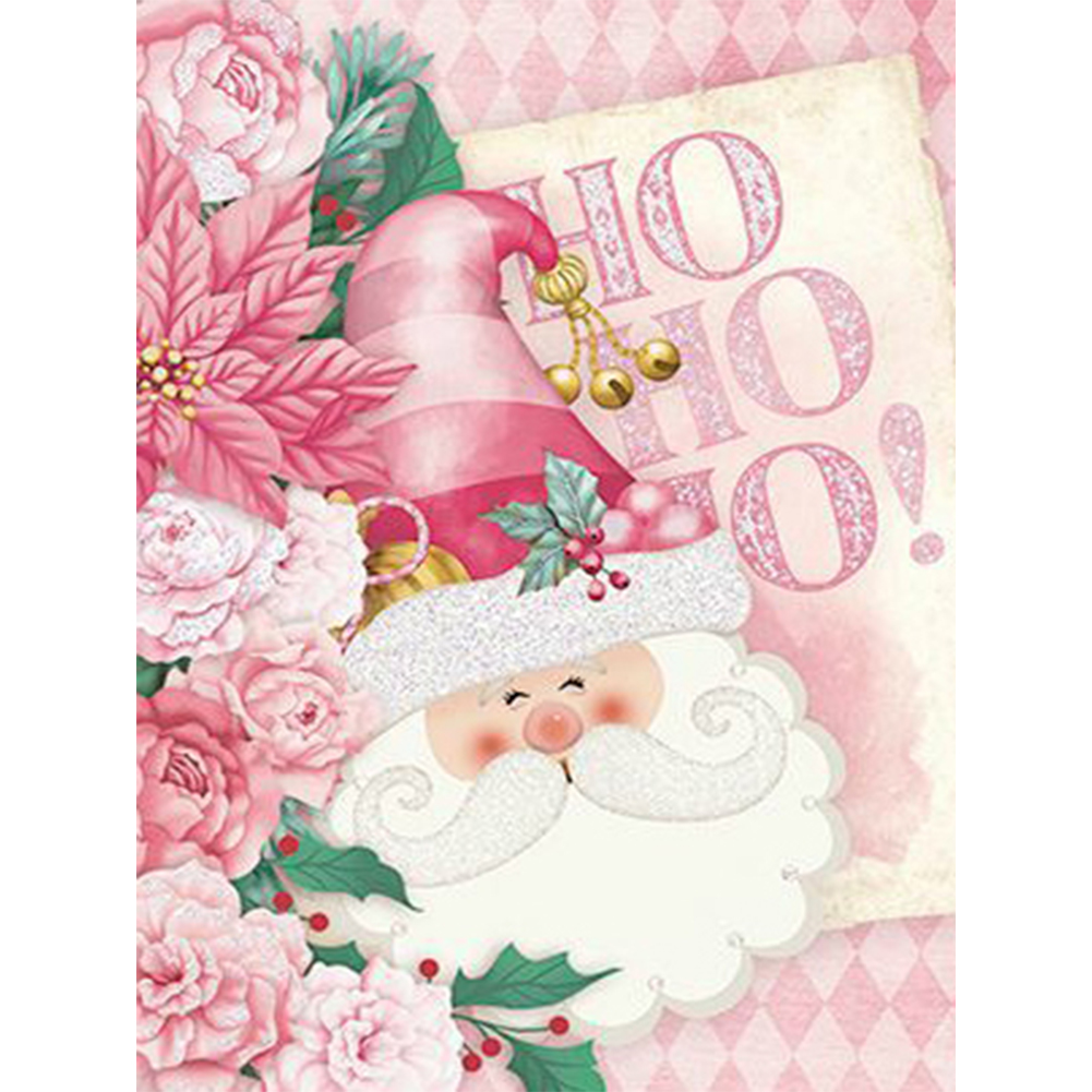 

Pink Santa Claus - Round Drill Diamond Painting - 30*40CM, 501 Original