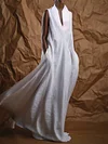 Women's V-Neck Flowy Sleeveless Maxi Dress